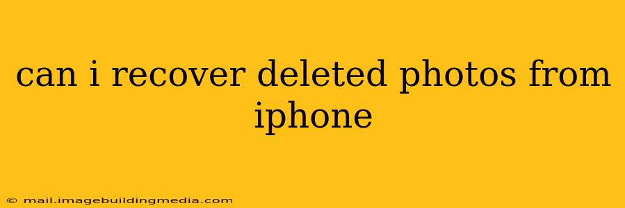 can i recover deleted photos from iphone