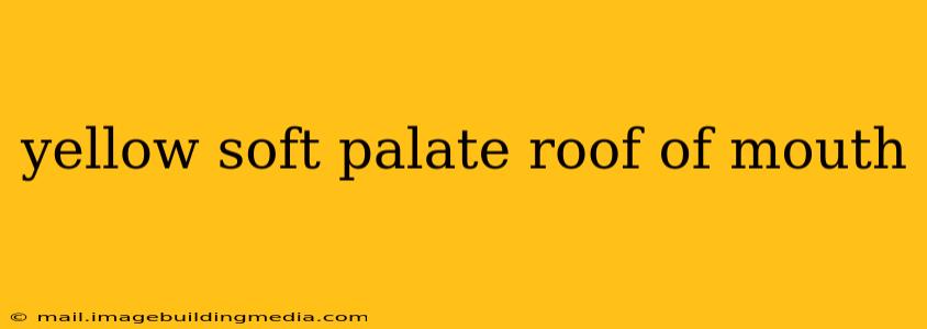 yellow soft palate roof of mouth